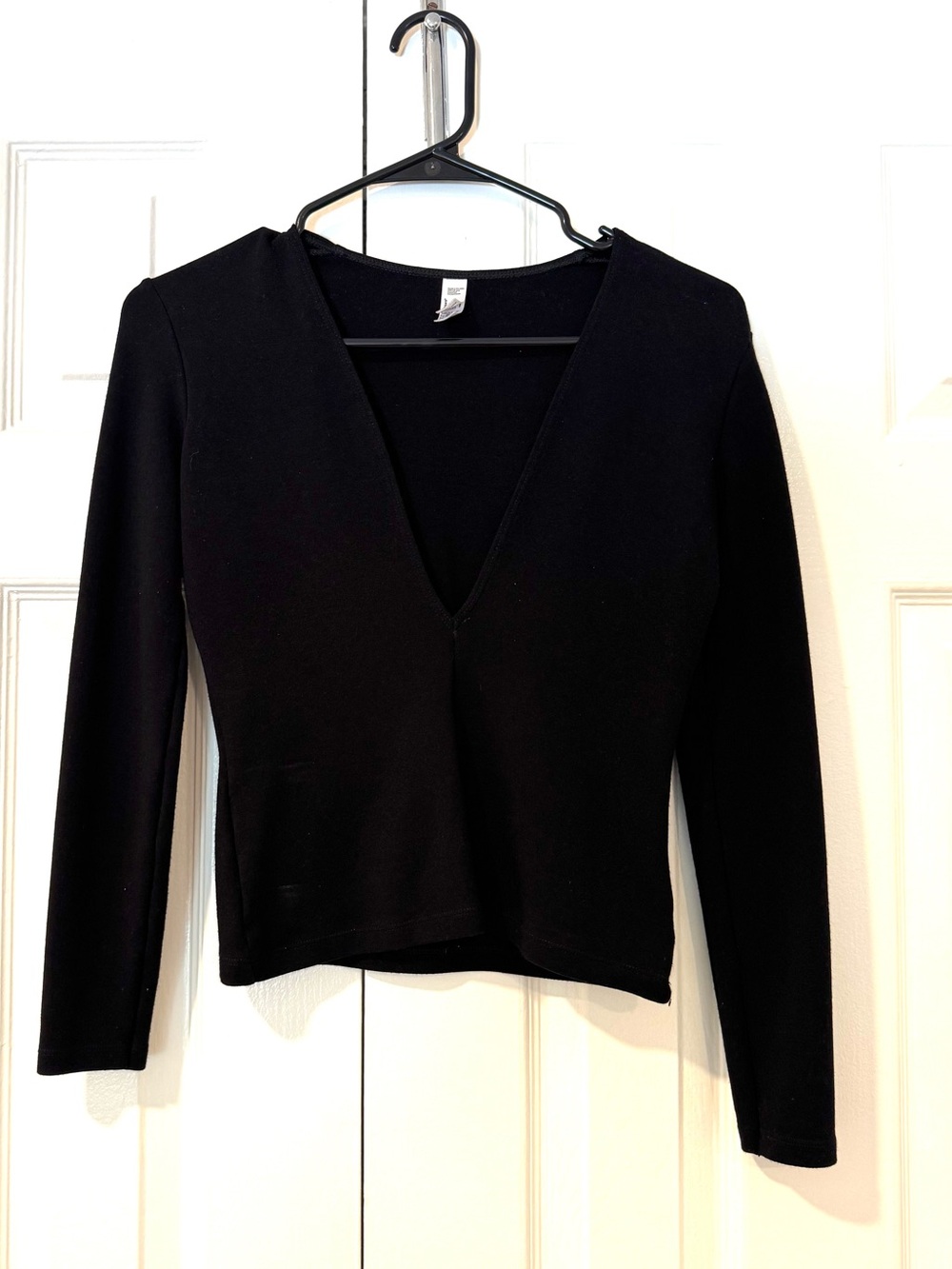 American Apparel Deep V Long Sleeve | Size M